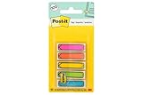 Post-it Arrow Flags, 0.47 in. x 1.7 in., One Dispenser with 100 -Count Assorted Bright Colors Sticky Tabs Per...