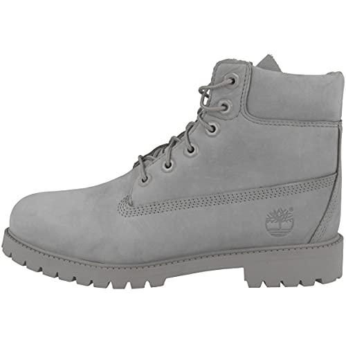 Image of Timberland 6 inch Waterproof Boots Unisex Juniors (5.5 Big Kid M, LT Gray)