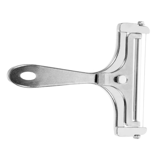 BESTYASH Affettatrice per Formaggio in Acciaio Regolabile Tagliaverdure Manuale per Formaggi e Utensile da Cucina Resistente e Facile da per Ristoranti e Feste