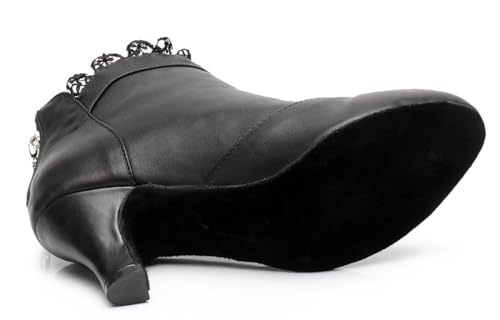 Chaussures de danse latine pour femme en maille florale à zip - 5