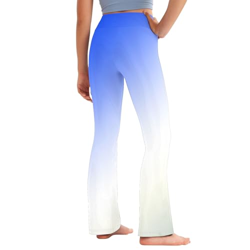 Toddler Girls Gradient Straight Leg Comfort Yoga Pants Teens High Waisted Activewear Leggings for Kids 2-13 Years4