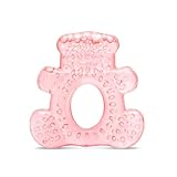 Lorelli Beißring Bär Kühlbeißring Zahnungshilfe massiert lindert wassergefüllt pink