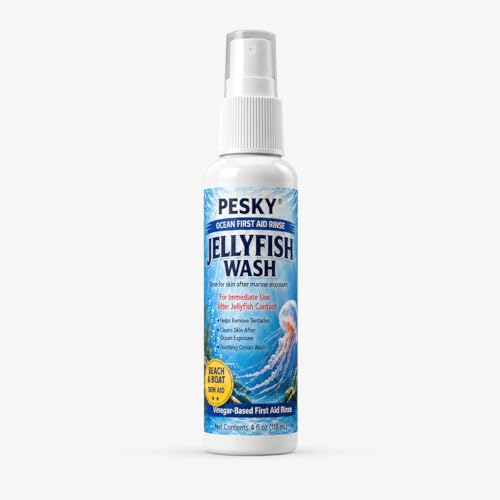 PESKY Jellyfish Wash First Aid Spray for Marine Stings (4 oz)