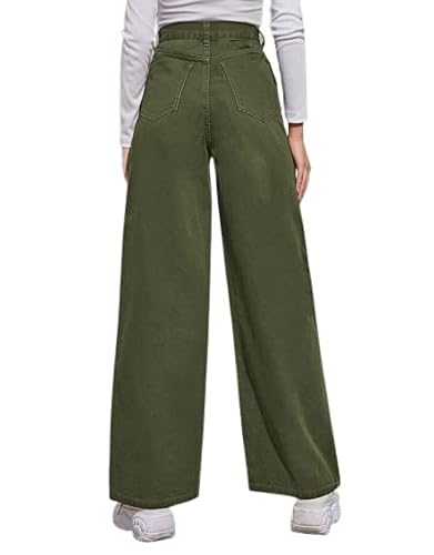 HIGH BUY with device of HB green denim jeans – image 3
