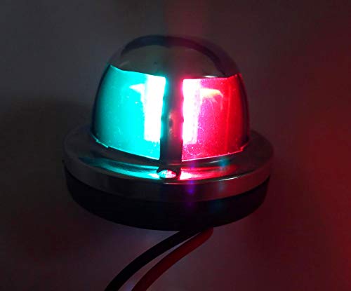 ZONCENG 12 V Acero Inoxidable LED Marina Barco Yate Luz Bow Navegación Luz Soporte de Cubierta