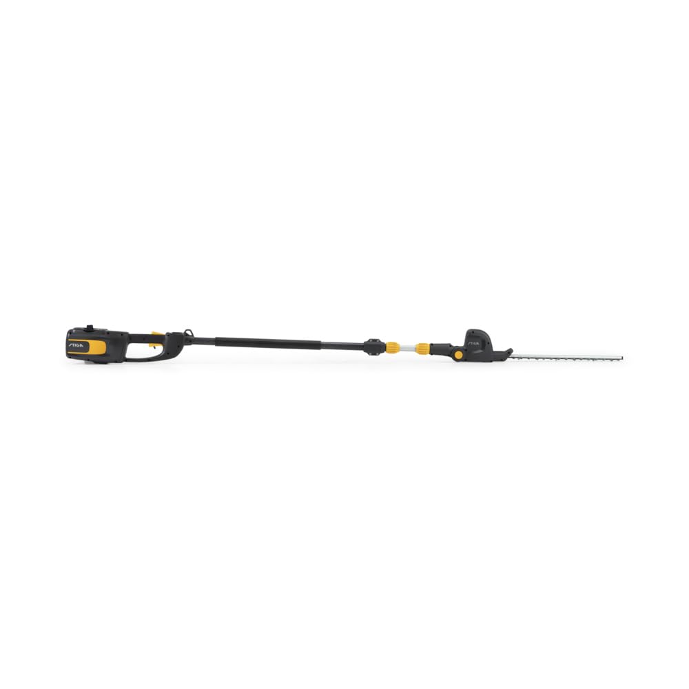STIGA PH 700e Tagliasiepi Telescopico A Batteria, 48 V, 60 cm – Asta Telescopica 65 cm, Lama Doppia Azione Regol. 6 Angoli – Per Siepi E Alberi Alti