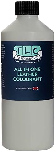 The Leather Clinic All in One Leather Colourant | Self Seal Leather Dye Repair Paint | Recolour Furniture, Sofas, Car Seats (Dark Blue, 250ml)