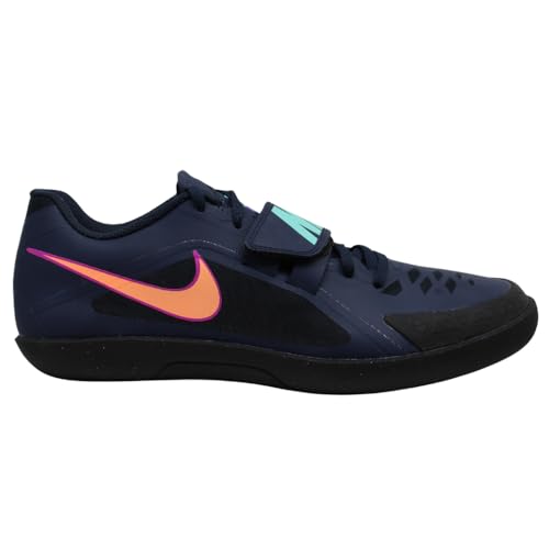 Nike Zoom Rival SD 2 Track and Field Shoes Obsidian/Orange Pulse 9.5 Mens US/12 WMNS US
