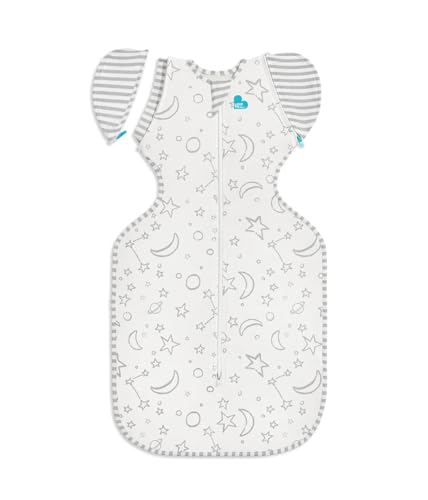 Image of Love to Dream Swaddle UP Transition Bag, Luxuriously Silky Soft Viscose from Bamboo and Elastane, Baby Sleep Sack, Patented Zip-Off Wings, Snug Fit Helps Calm Startle Reflex, 1.0TOG, 13-19 lbs, Cream