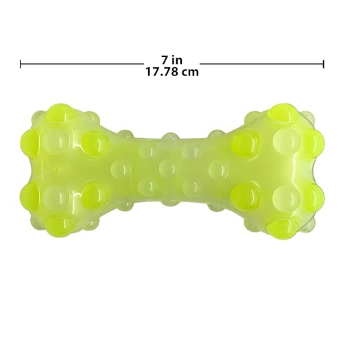 Nerf Dog Juguete Mordible Bone 7in TPR Pack 2 miniatura 5