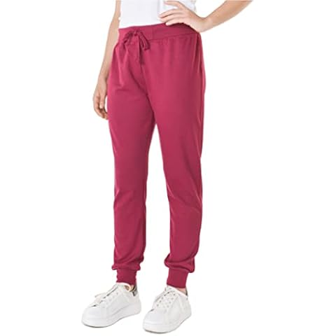 BESTLAKE BLK Women's Winter Sweatpants Sweatpants Stretch Sweatshirt with Wrist and Drawstring for Workout and Leisure, Red Persia, XL Cover