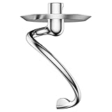 GVODE Gancio per impasto per Kitchenaid, Gancio per impasto K45DH per impastatrice a colonna da 4,3 e 4,7/4,8 L, Attacco per impasto in acciaio inox lavabile in lavastoviglie