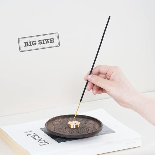 Seedwave Incense Holder, Wooden Incense Burner, Wide Incense Holder For Sticker, Handmade Lotus Incense Tray For Home Décor, Meditation, Yoga #TOP2