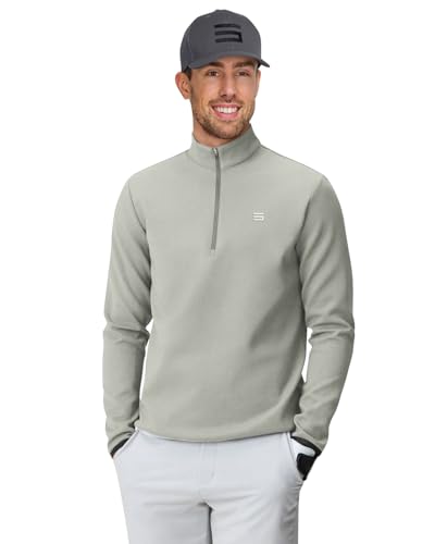 Amazon.com: Three Sixty Six Men's Therma Quarter Zip Pullover - 1
