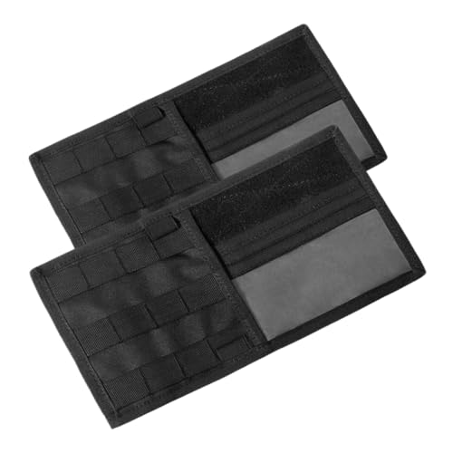 2 Pezzi Organizer Visiera Auto Multifunzionale con Porta Occhiali e Carte Tasche Spaziose e Cinghie Regolabili Design Moderno Nero per Interni Auto Ordinati e Protezione
