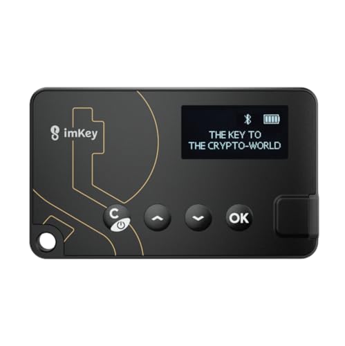 imKey Pro Crypto Hardware Wallet Secure Cold Crypto Wallet with Offline Storage CC EAL6+ Secure for Digital Assets Bitcoin Ethereum XRP NFTs & ERC20 Tokens