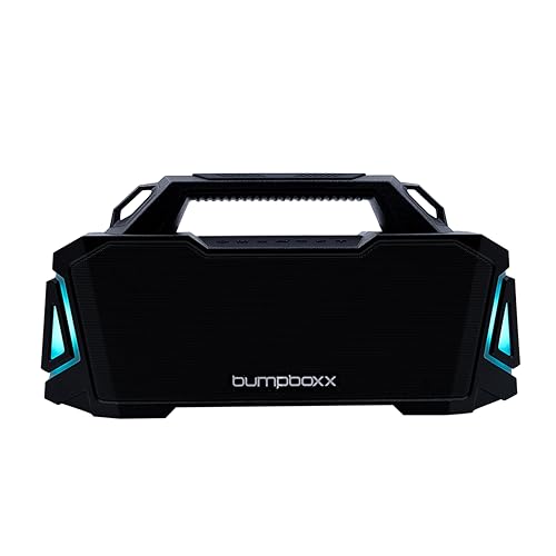 Bumpboxx Thump Retro Boombox, Stealth Black