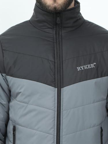 Image of Ryker Regular Fit Polyester Men's Jacket Full Sleeve Zipper Jacket for Men's
