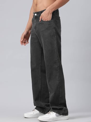 Image of KOTTY Men's Straight Fit Jeans with Classic 5-Pocket Design