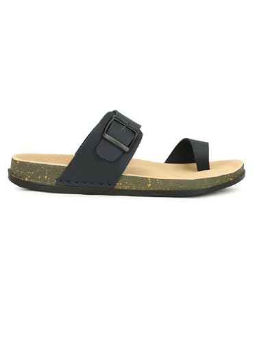 Image of Men Thumb Style Slippers | Ethnic Slip-On Sandals | Traditional Footwear | Comfortable Rubber Sole Chappals | Casual Slippers for Men