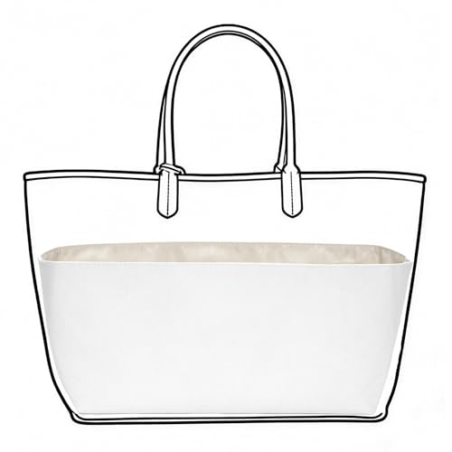 OAikor Bolsa organizadora para bolsa Goyard, modelador de bolsa resistente à água para Saint Louis GM com bolso com zíper YKK, bolsa interna de papel DuPont leve (G, bege)