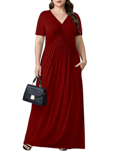 Image of PEVRL Plus Size Summer Maxi Dress for Curvy Women with Pockets 1X-5X