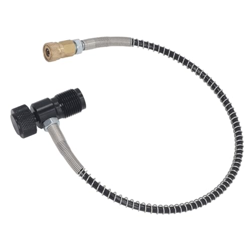 Garosa Schnellfülladapter, Hochdruck-G5/8-Gewindeanschluss, CO2-HPA-Inflations- und Übertragungsset aus Aluminiumlegierung für Paintball-Tanks und Luftgewehre