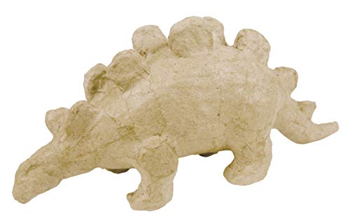 d&eacute;copatch AP596O Tr&auml;ger XS aus Pappmach&eacute;, mini Dino Stegosaurus, 18 x 6 x 8 cm, zum Verzieren