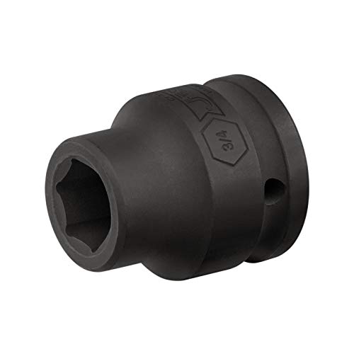 Image of JETECH 3 /4 inch Drive 3 /4 inch Standard Impact Socket, 6-Point SAE Impact Socket, Heat-Treated Chrome Molybdenum (Cr-Mo) Alloy Steel, Heavy-Duty for Automotive & Industrial Applications