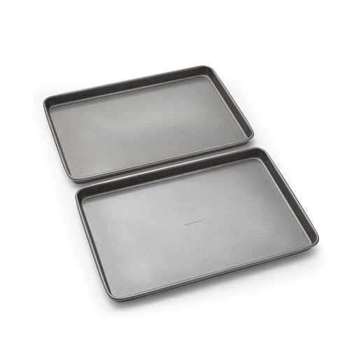 Morphy Richards Oven Tray Set, 15x10 – Heavy Duty Carbon Steel | Non-Stick Coating | Oven, Dishwasher & Freezer Safe | Ideal for Roasting, Baking & Grilling | 849005