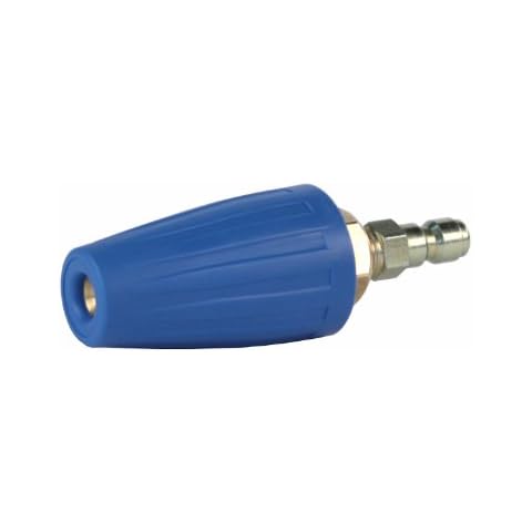 Erie Tools Alloy Steel Pressure Washer Rotating Turbo Nozzle 4,000 PSI, 3.0 Orifice, 3.0 GPM with 1/4" Quick Connect Plug Cover