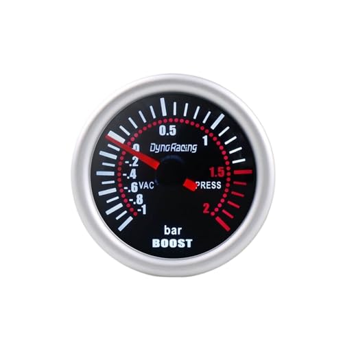 Manomètre de boost universel 52mm jauge pression turbo LED pour tableau de bord 12V