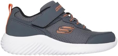 Skechers Boy's Bounder Techrox Sneaker, Charcoal, 2 US