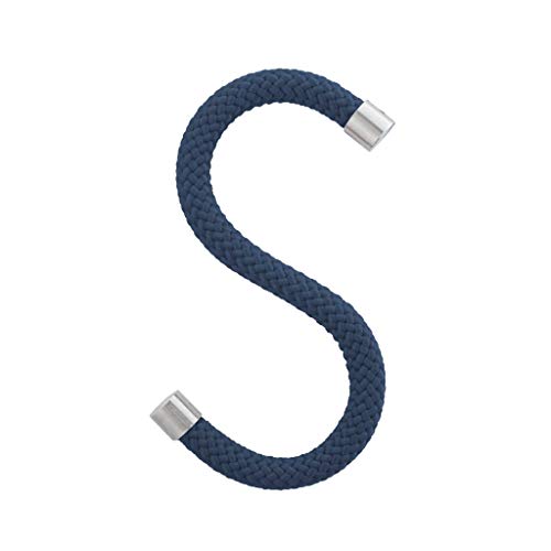 Peppermint Products Loop Hook | Textil-S-KLEIDERHAKEN aus Seil | 5er Set (Blau)