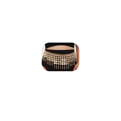 Joyas para el cuerpo | Ccaipu Monedas Bohemias Cadena De Cintura Para El Vientre Danza Cinturón De Cadera Monedas Para Danza Del Vientre Faldas Cinturón De Cadena Para Danza Del Vientre Oro