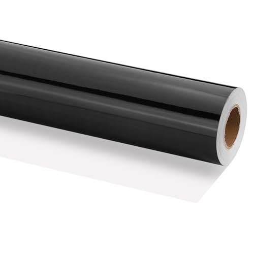 Papier cadeau métallisé mat 120 GSM grand rouleau noir pour emballage de luxe durable