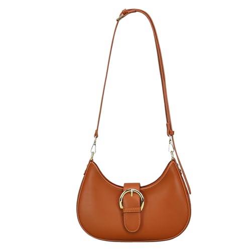 Luna Crossbody Bag for Women Small Crescent Shoulder Purse with Adjustable Strap Cute Mini Handbags for Going Out
