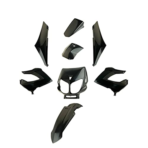 Kit carrosserie Tun'R 8 pièces noir brillant pour Derbi Senda 00-11