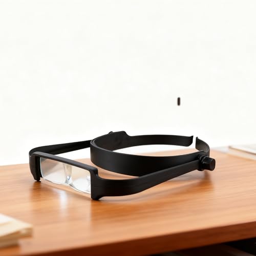 Headband Magnifier | Magnifying Headset with 1.6X-3.5X Lenses、Professional Head-Mounted Magnifier, Hands-Free Adjustable Head Magnifier for Jewelry Making, Watch Repair, Reading & Detailed Hobbies