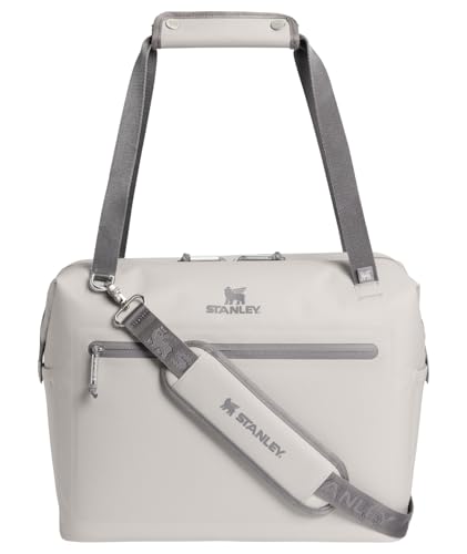 Stanley All Day Julienne Max Soft Cooler Bag and Lunch Box 20 Quarts | 30 Can Cooler with Handles and Strap | Stays Cold for a Day | Insulated Travel Bag with Zipper | BPA-Free | Ash