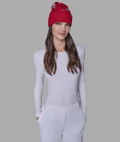 Gorro Karl Lagerfeld para mujer con bordado y forro polar miniatura 2