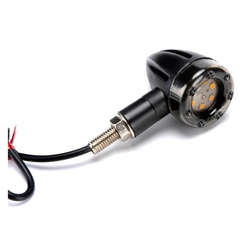 Luz trasera universal moto tipo bala con lámpara de freno y giro LED
