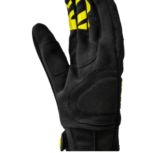 Image of Raida Avantur 2.0 Motorcycle Gloves | Vegan Friendly | Enhanced Knuckle Protection | Touchscreen Compatible | Lightweight & Comfortable | Ideal for Daily Commute & Weekend Rides (Hiviz, S)