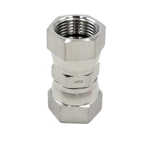 Image of HFS(R) 3 /4 inch Female JIC Swivel x 3 /4 inch Female JIC Swivel Nut Union Stainless Steel 304