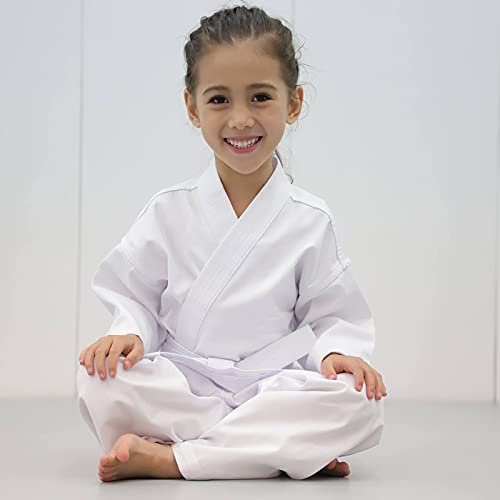 Flkky KARATE GI-00 Uniform For Kids Adults Students With Belt Lightweight Student Karate Gi Sets Martial Arts Sports Karate Suit-Szie 00 thumb #5