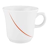 Sin tapa. Seltmann 001.702605 Laguna - Tazas de café (porcelana, redondas, con relieve, 6 unidades, 0,22 L, 8,5 cm de diámetro, 8 cm de altura), color naranja