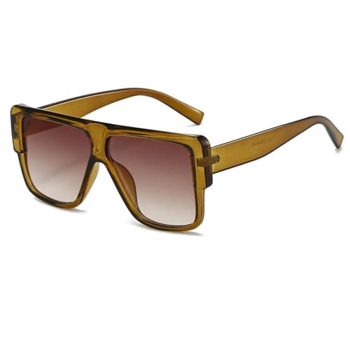Lunettes de soleil surdimensionnées UV400 tendance vintage pour un look rétro multicolore