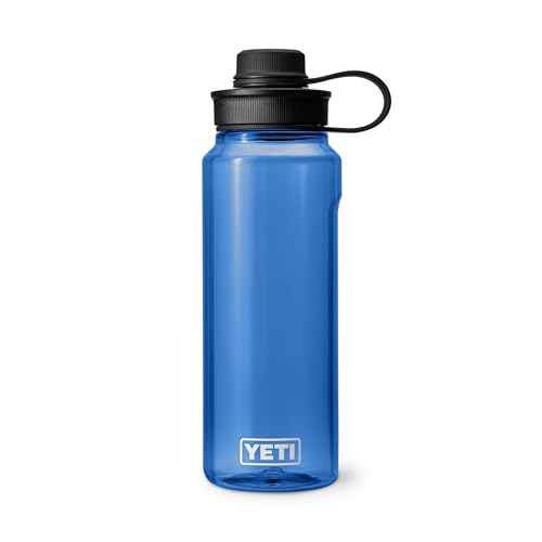 Image of YETI Yonder Water Bottle with Yonder Tether Cap, Lightweight, Leakproof and BPA-Free
