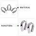 Gadpiparty 4pcs 10mm 304 Stainless Steel Wire Rope Thimbles Chicken Heart Ring Cable Fixing Heavy Duty Rigging Clamps for Industrial Lifting and Pulling Applications