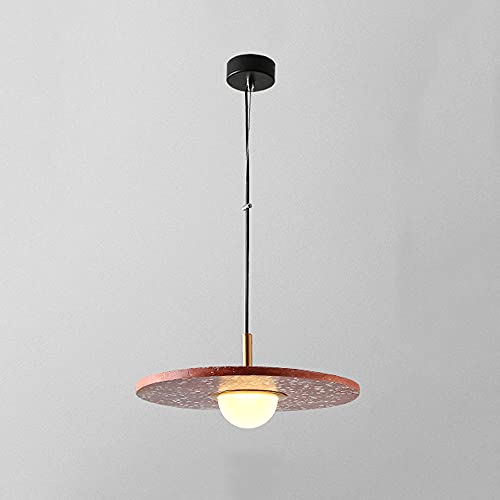 Lampe à suspension rotative LED en terrazzo pour illuminer votre salon ou café